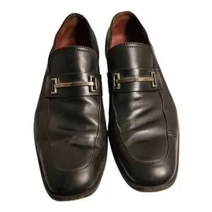 Authentic 1980s Black Leather Gucci loafers. Made in Italy Men\'s Dress Shoes Authentic Later 1980s Era Black Leather Gucci Loafers. Made  main image 3